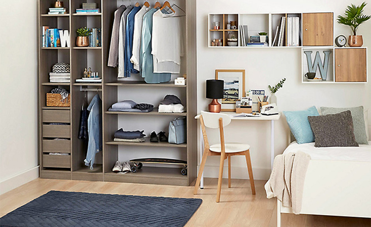 جایگزینی برای کمد دیواری با چند ایده کاربردی و شیک